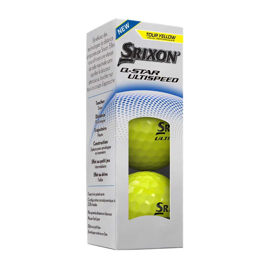 Q-STAR ULTISPEED Golf Balls,Tour Yellow image number null