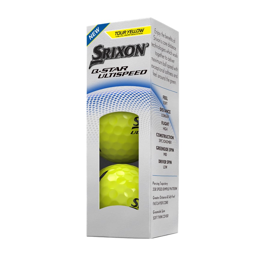 Q-STAR ULTISPEED Golf Balls,Tour Yellow image number null
