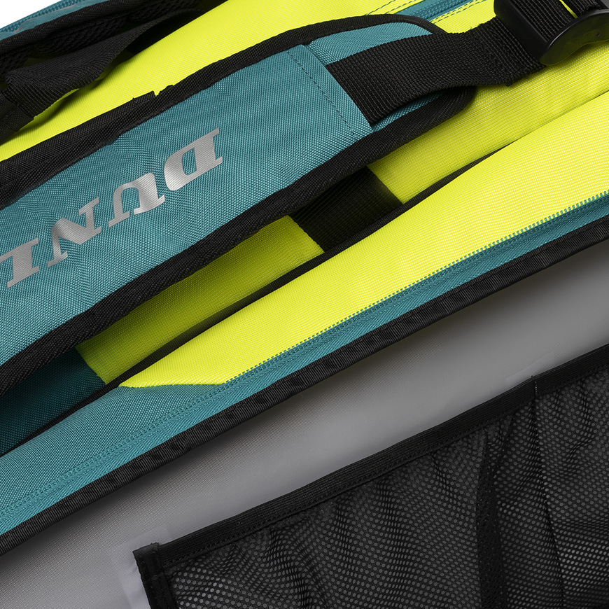 SX Performance 12 Racket Thermo Bag,Black/Yellow/Teal image number null