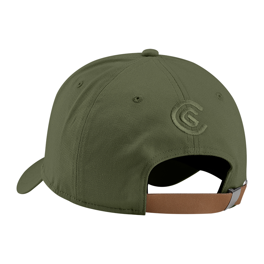 Cleveland Golf Leather Patch Hat,Olive image number null