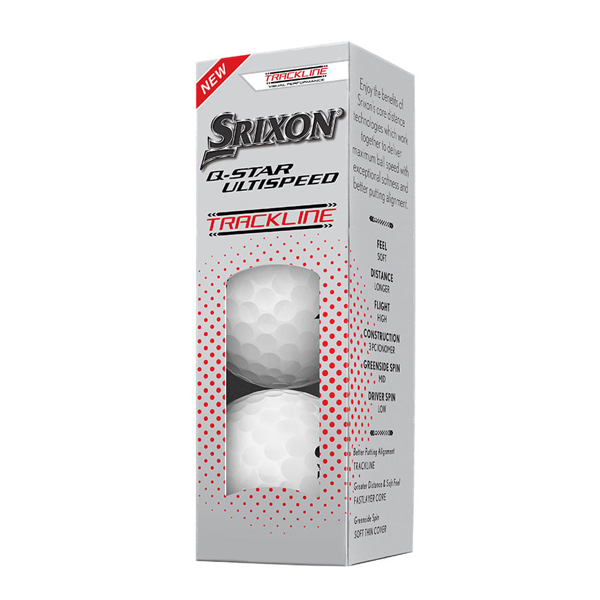 Q-STAR ULTISPEED Golf Balls Trackline,Pure White image number null