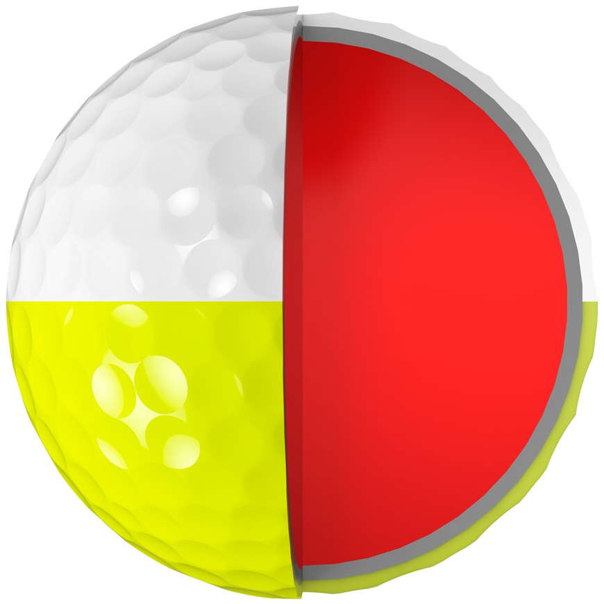 Z-STAR XV DIVIDE Golf Balls,White / Tour Yellow image number null